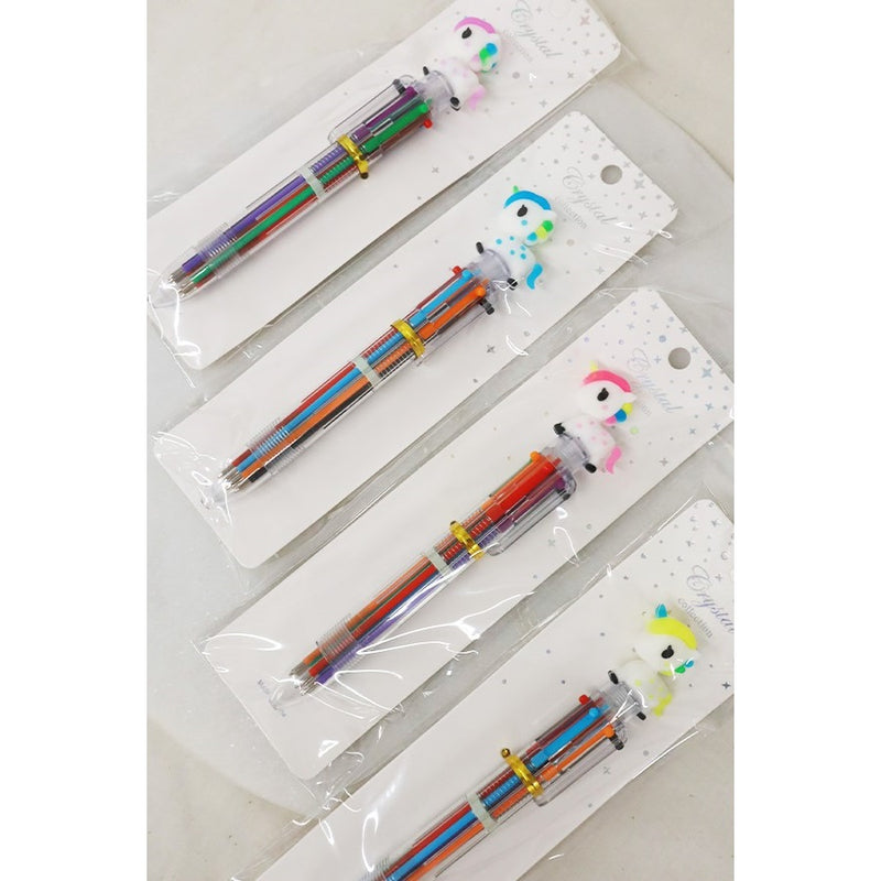 Unicorn Topped Multi-Colored Ink Pens-Choose Color