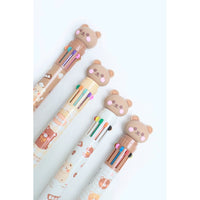 Teddy Bear Multi Colored Ink Pens-Random Pen