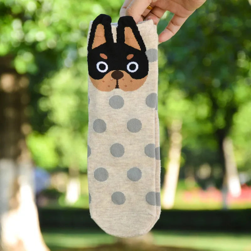 Cute Puppy Dog One Size Socks-Choose Your Style